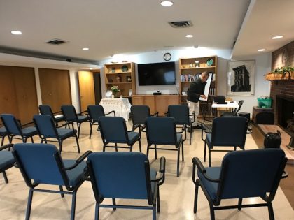 Workshop setting in Hearth Room