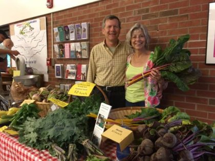 Debby & Vernon with Garden Market produce