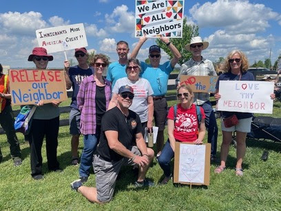 ICE protest -Oldham county
