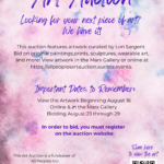 All Peoples Art Auction ! Viewing Starts August 16th – Roberta Marx Gallery